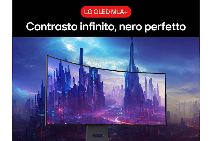 Contrasto infinito e nero perfetto Monitor Gaming 34GS95QE-B
